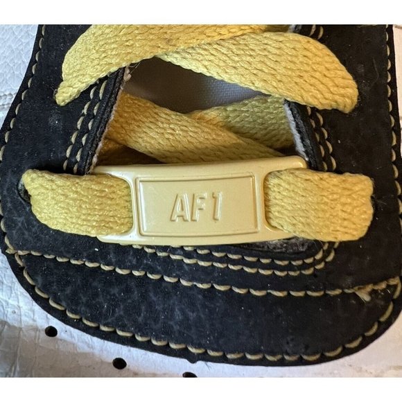 Nike Air Force One 07 LV8 Gold Links Zebra Print Sneakers Men’s Size 12 AF1 - Picture 5 of 9